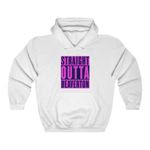 Straight Outta Beaverton Heavy Blend™ Hooded Sweatshirt Salmon - Munchkin Place Shop 