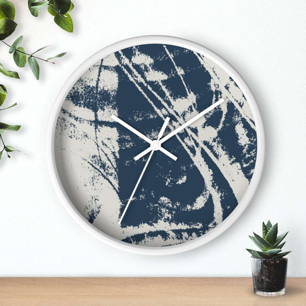 Once Over The Blues Wall clock