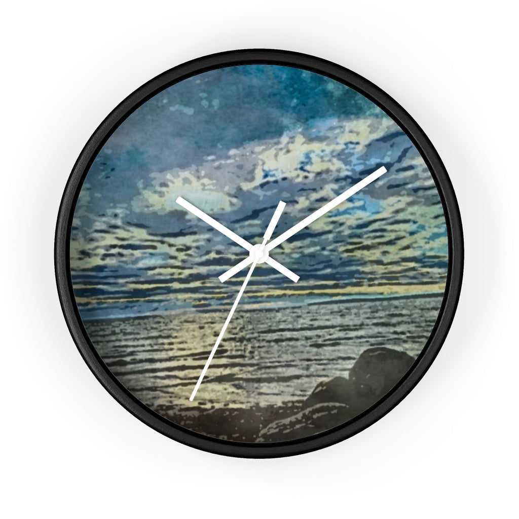 Serene Harbour Wall clock