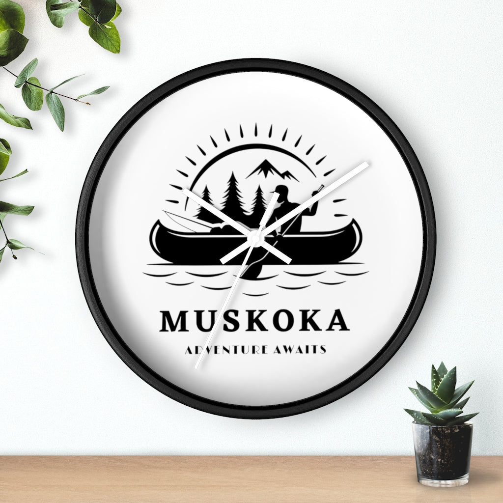 Muskoka Adventure Awaits ll Wall clock