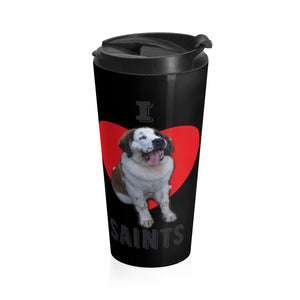 I Love Saints Stainless Steel Travel Mug