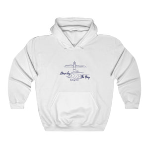 Down By The Bay Sailing Club Unisex Heavy Blend White Hooded Sweatshirt