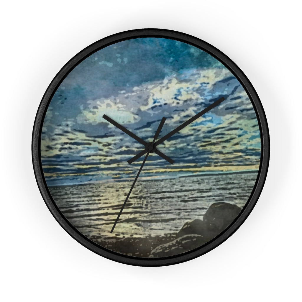 Serene Harbour Wall clock