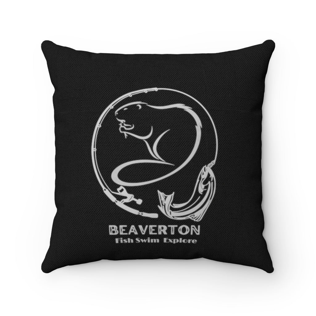 Beaverton Square Pillow in Black