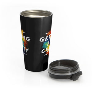 Getting All Crafty Stainless Steel Travel Mug in Black