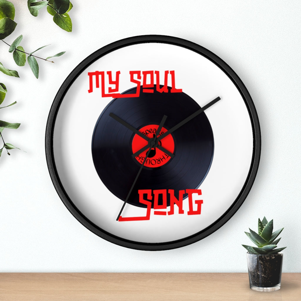 My Soul Speaks Through Song Wall clock