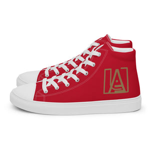 ICONIC Men’s high top canvas shoes in Red