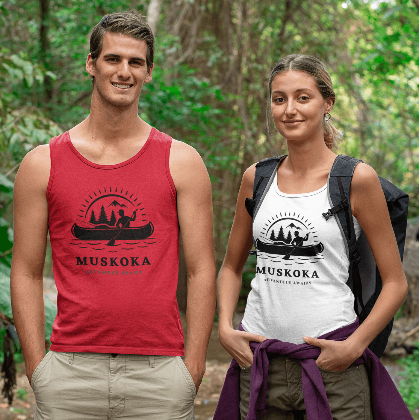 Muskoka Adventure Awaits Unisex Jersey Tank - Munchkin Place Shop 