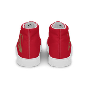 ICONIC Women’s high top canvas shoes in Red