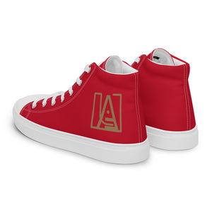 ICONIC Women’s high top canvas shoes in Red